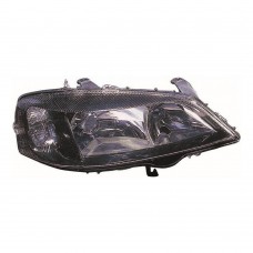 Vauxhall Astra 2000-2004 Black Surround Halogen Head Lamp Unit Driver Side